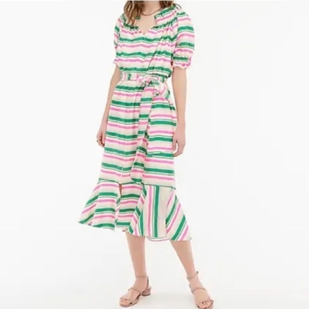 JCrew Ruffleneck dress size 6 NWT